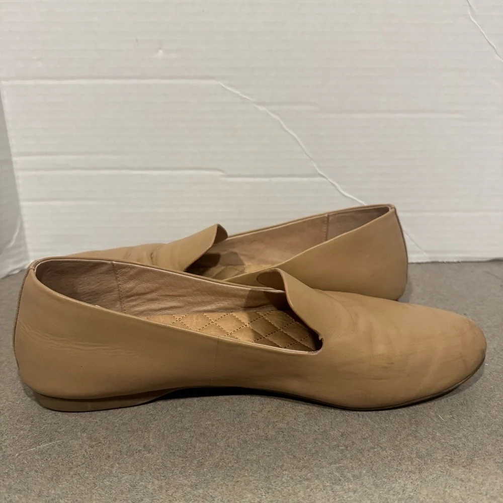 Birdies Elegant Tan Leather Women's Cushioned Loafers Flats Size 9